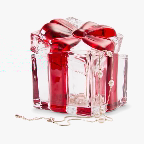 Glass gift trinket box $14.