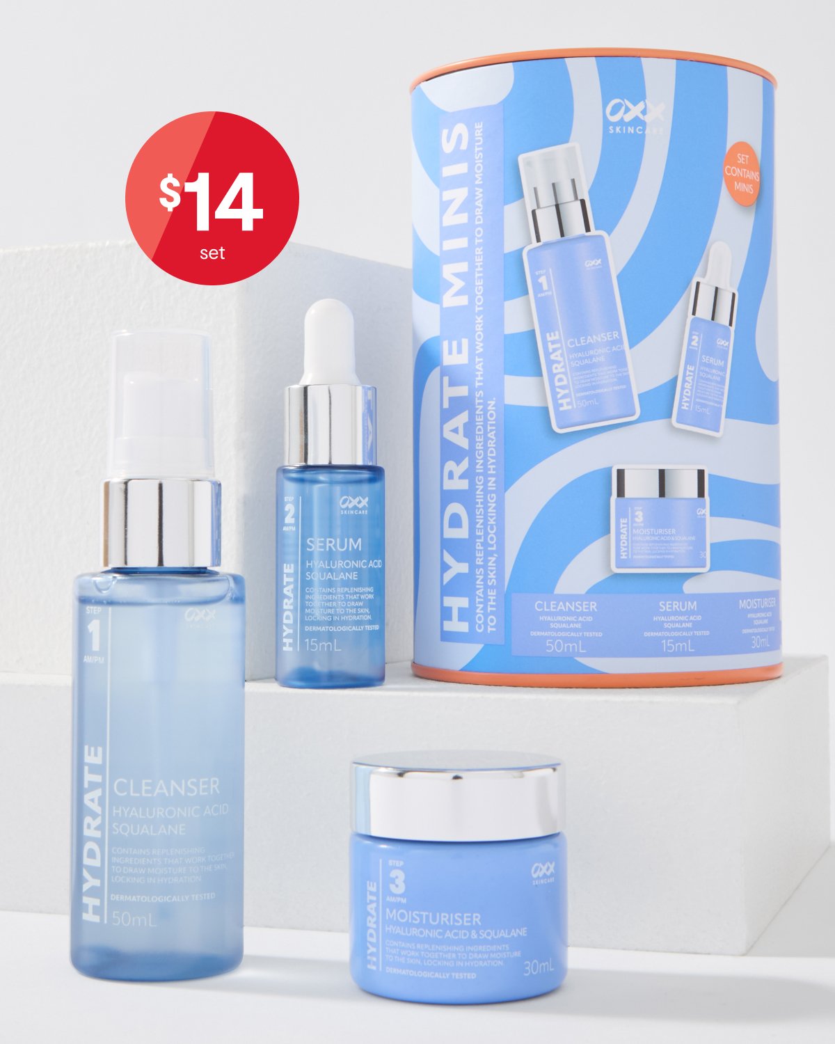 Hydrate mini skincare set* $14.
