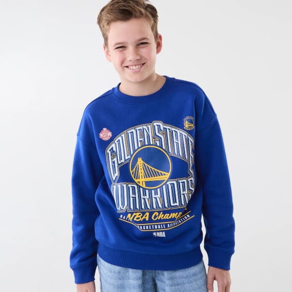 Official NBA kids fleece crew neck top $25. Was $39 on 28/12/25.
