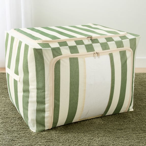 Extra large linen look collapsible box $17.