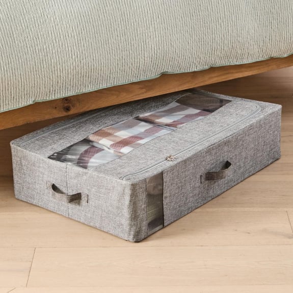 Linen look underbed box with window $17.