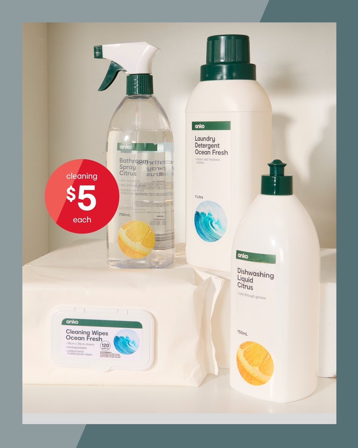 Cleaning range $5ea.