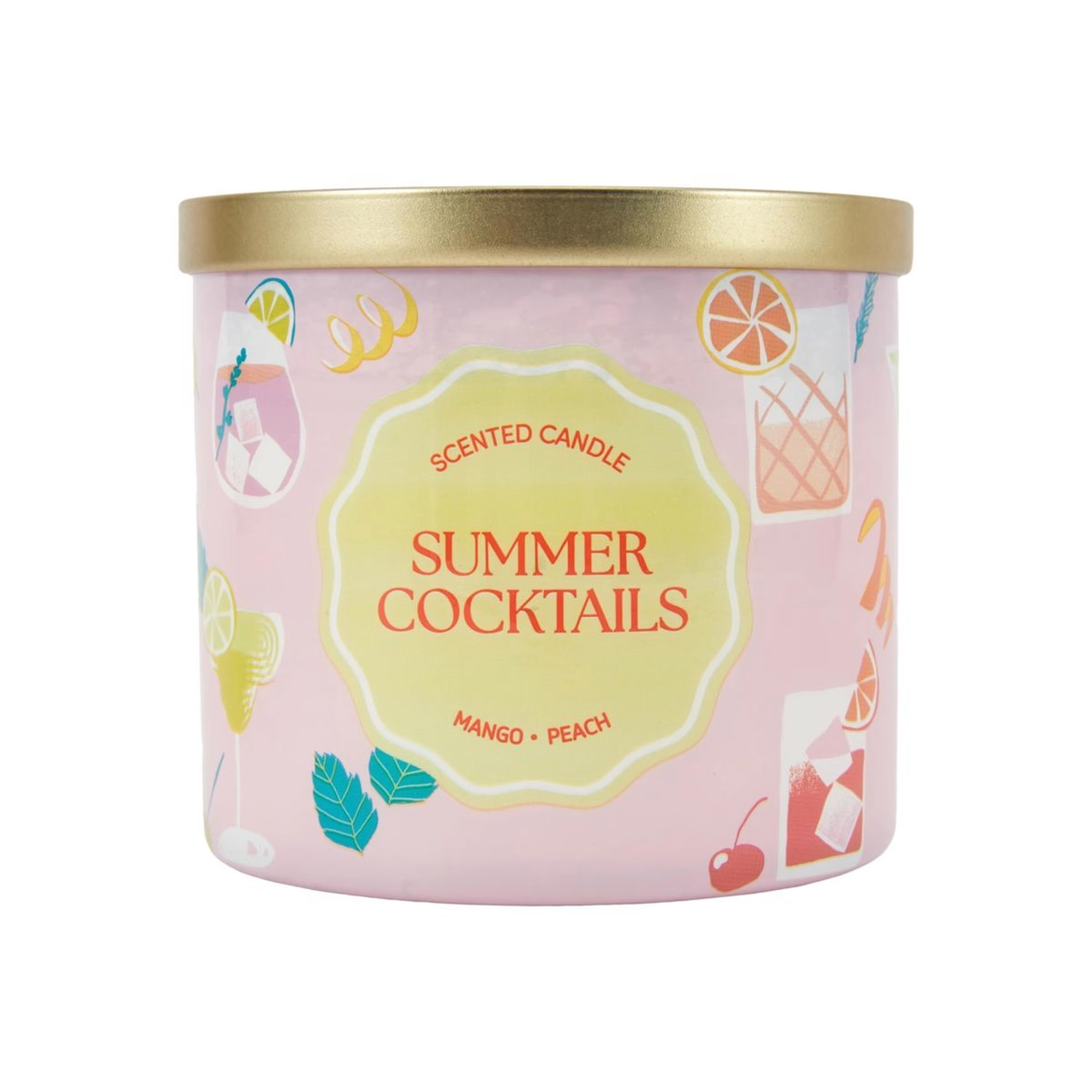 Graphic Summer Cocktail Candle $12.
