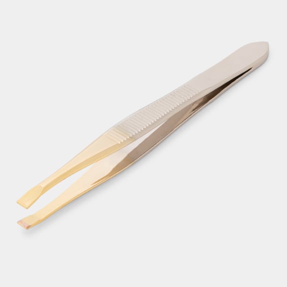 Gold tip square tweezer $5.50. WAS $6 on 27/01/26.