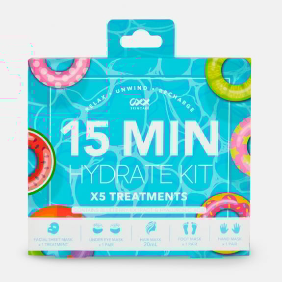 OXX Skincare 5 pack 15min hydrate kit $10. WAS $12 on 27/01/26.
