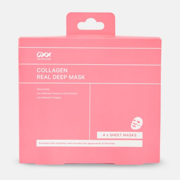 OXX Skincare 4 pack collagen masks $10. WAS $12 on 27/01/26.