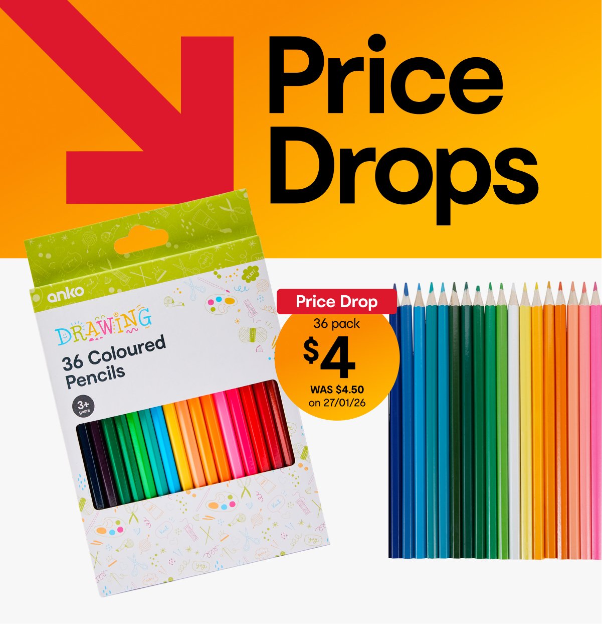 36 pack colour pencils