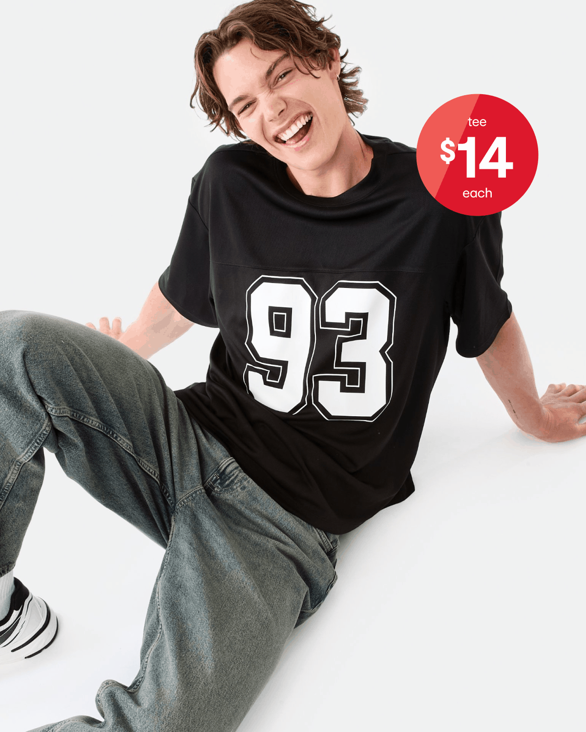 Mesh boxy print t-shirt