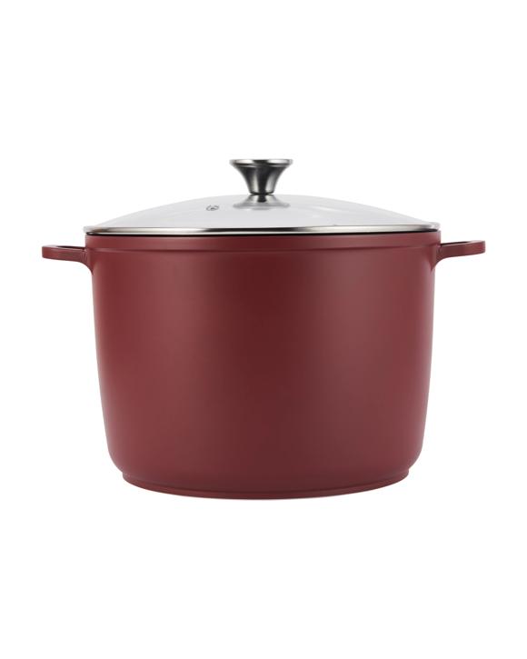 10L Cast Aluminium Stock Pot - Red