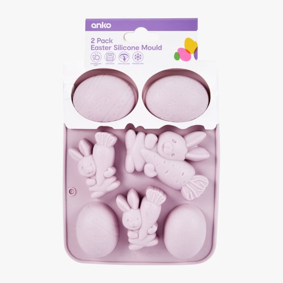 2 Pack Silicone Easter Mould $7.