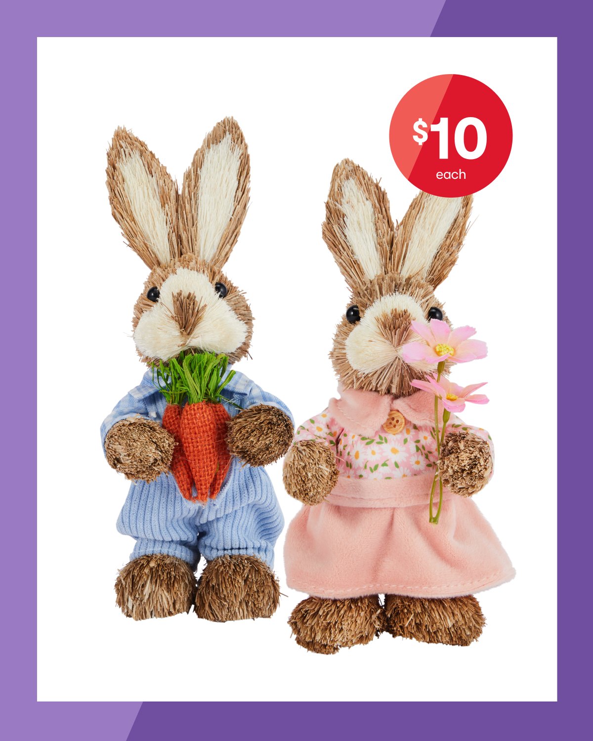 Small boy or girl sisal bunny $10ea.