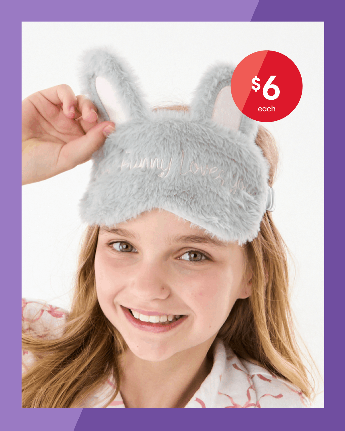 Bunny eye mask $6ea.