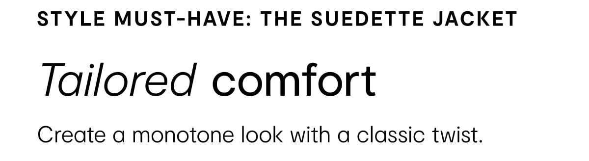 Style must have: the suedette jacket