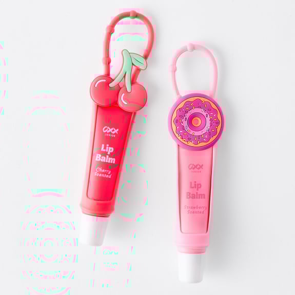 OXX lip balm keychain cherry & strawberry scented $5ea.