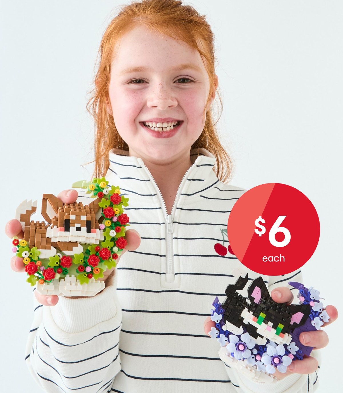 Assorted Mini Blocks flower moon $6ea.