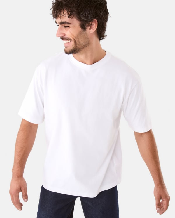 Oversized heavyweight tee. Sizes:XS-4XL. $14.