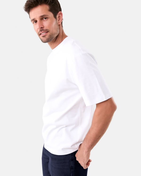 Oversized heavyweight tee. Sizes:XS-4XL. $14.