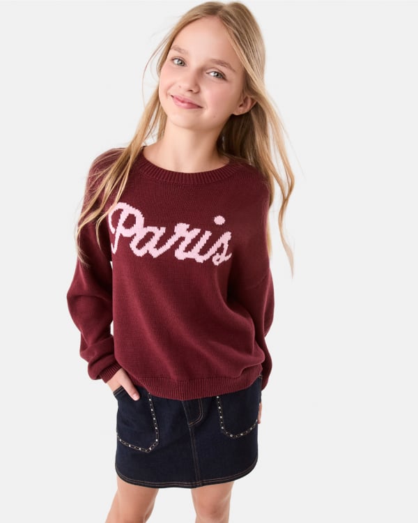 Denim skirt. Sizes: 7-16. $20.