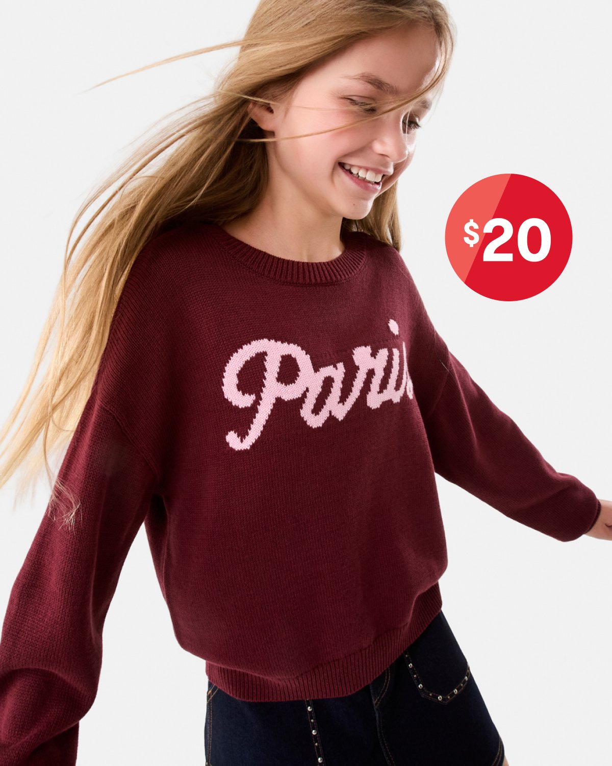 Jacquard knit sweatshirt