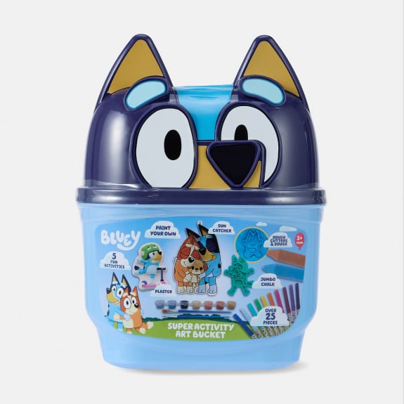 25 piece Bluey super activity art bucket $14.