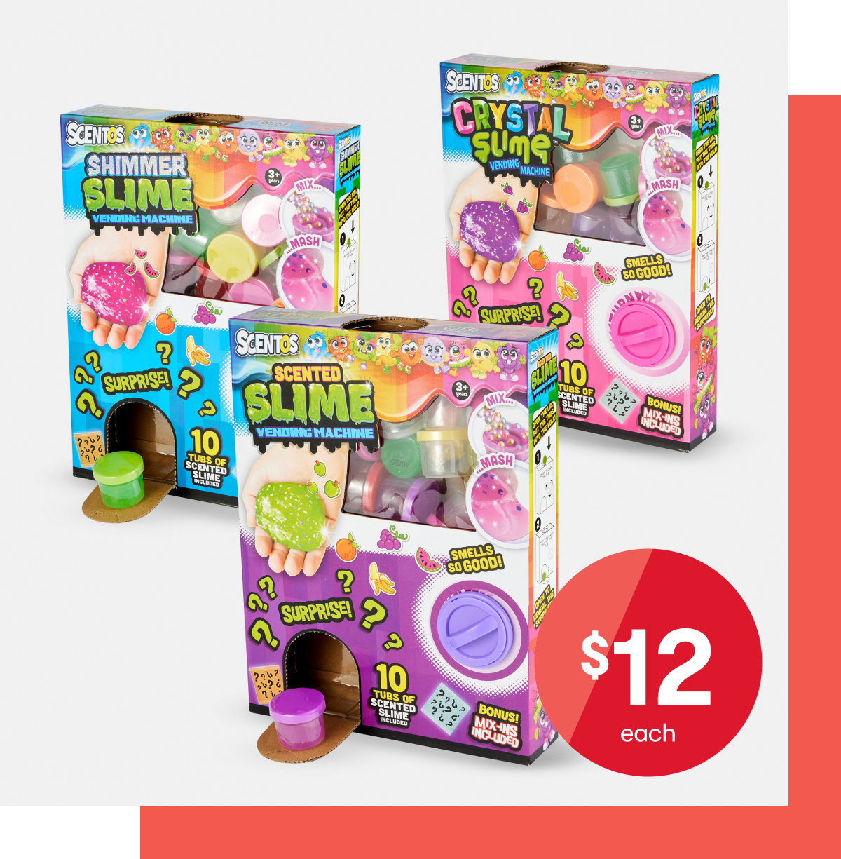 Scentos slime vending machine $12ea.