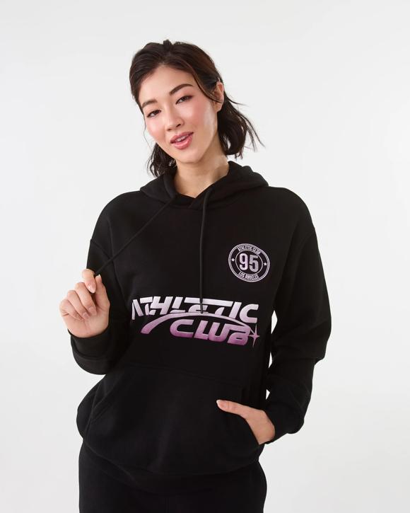 Active Womens Graphic Fleece Hoodie