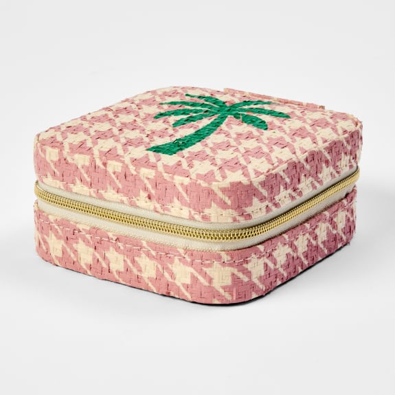 Woven palm jewellery box $6.