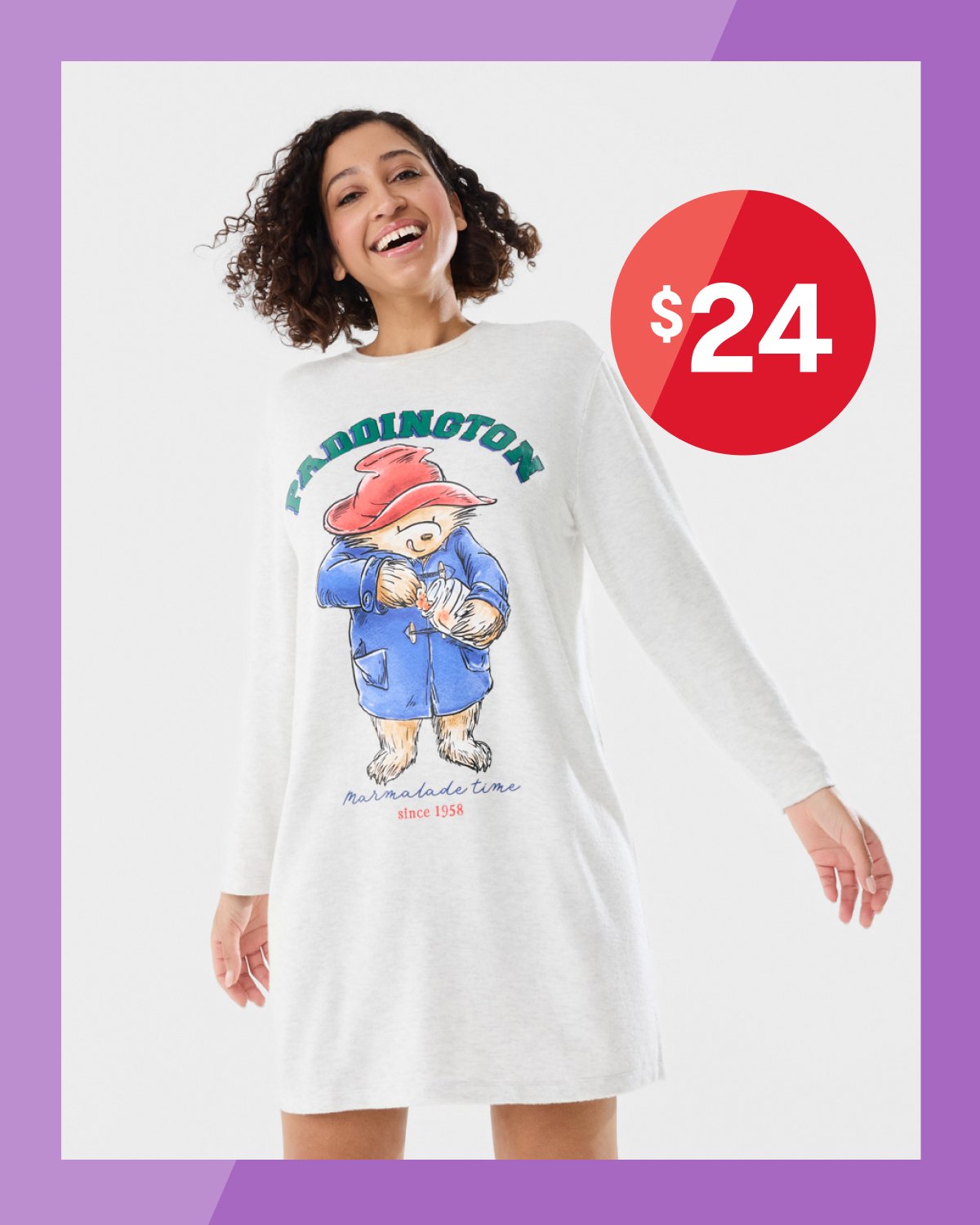 Paddington supersoft nightie. Sizes: 6-2 4 . $2 4 .