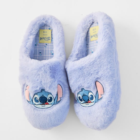 Stitch slippers. Sizes: 5/6 - 11/12. $18pr.