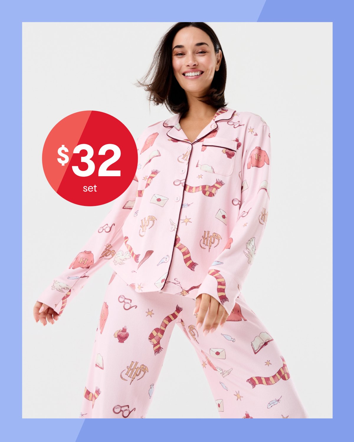 Harry Potter supersoft PJs. Sizes: 6-22. $32 set.