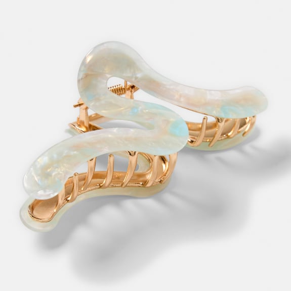 Resin swirl hair clip $6.