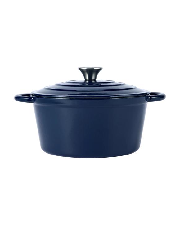 4L Cast Iron Casserole - Navy