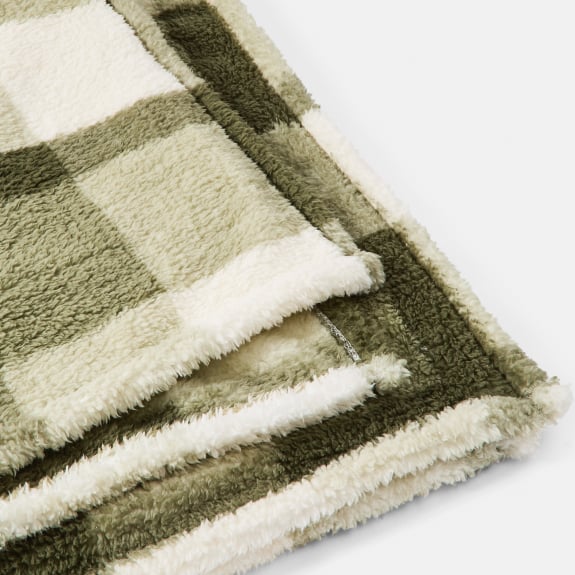 Check teddy fleece throw $14.