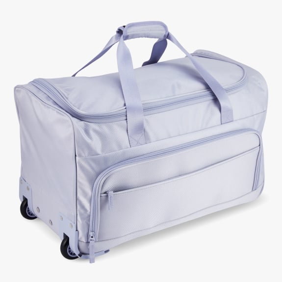 54L rolling duffle with pockets $65.