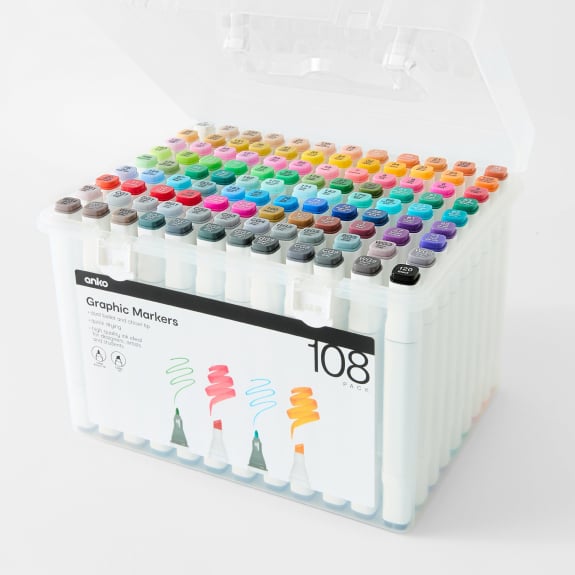 108 Pack graphic markers $55.