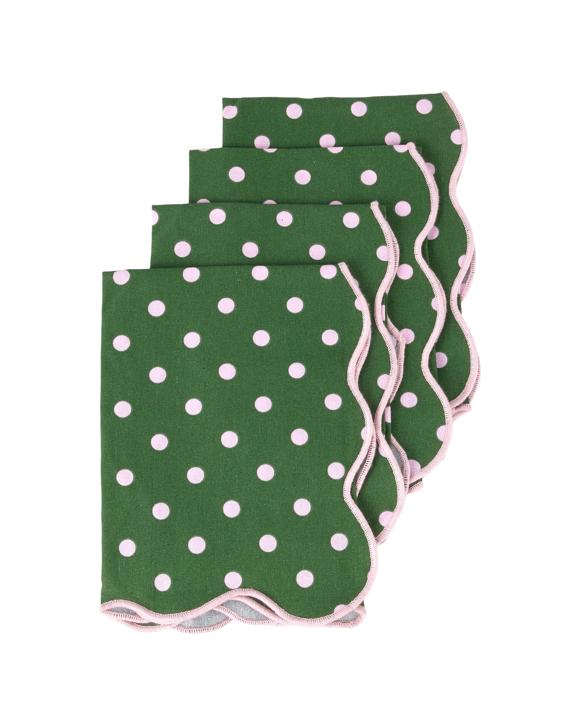 4 Pack Polka Dot Napkins