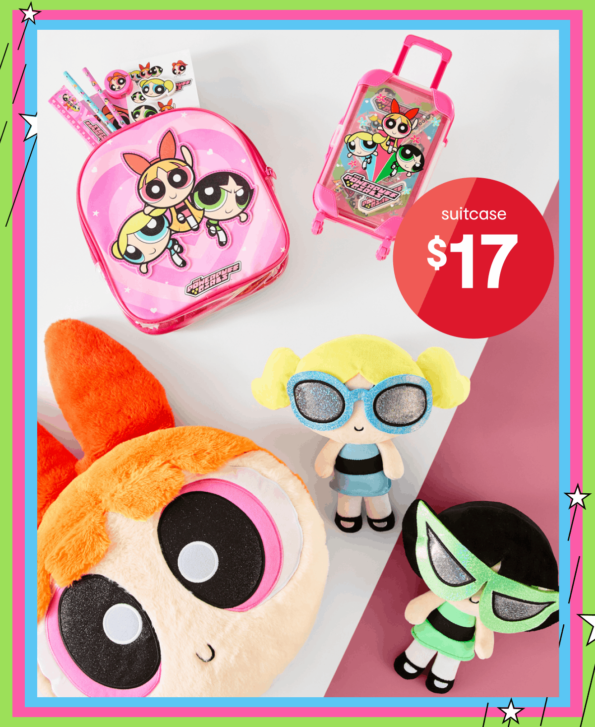 The Powerpuff Girls Stationery Set with Suitcase