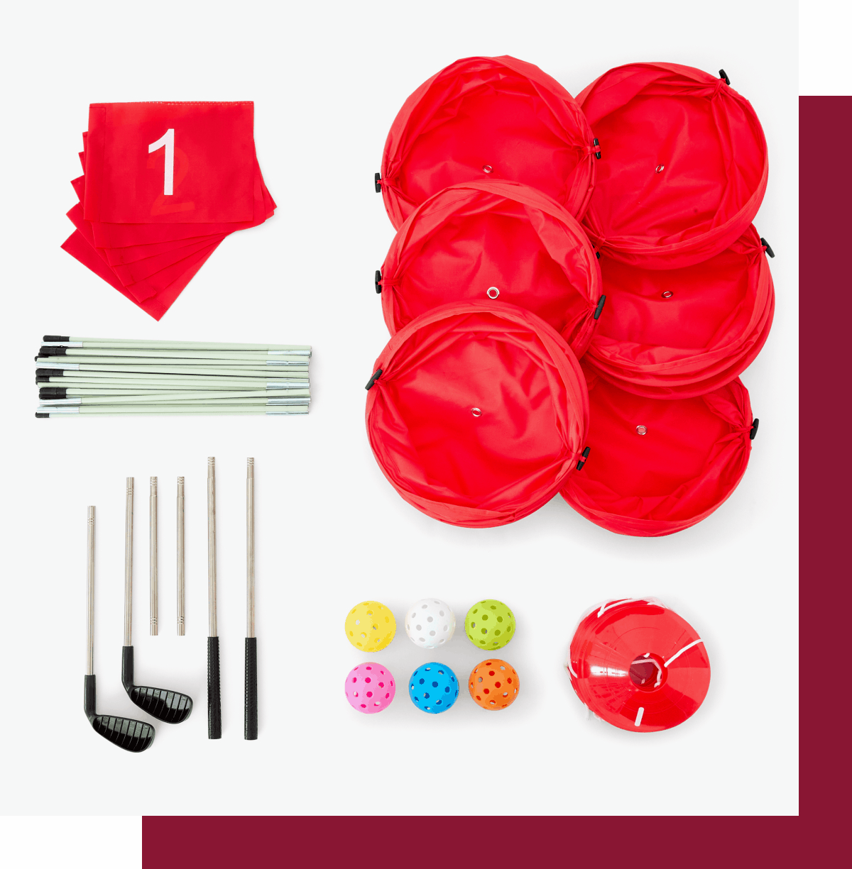 Bucket golf set $65.