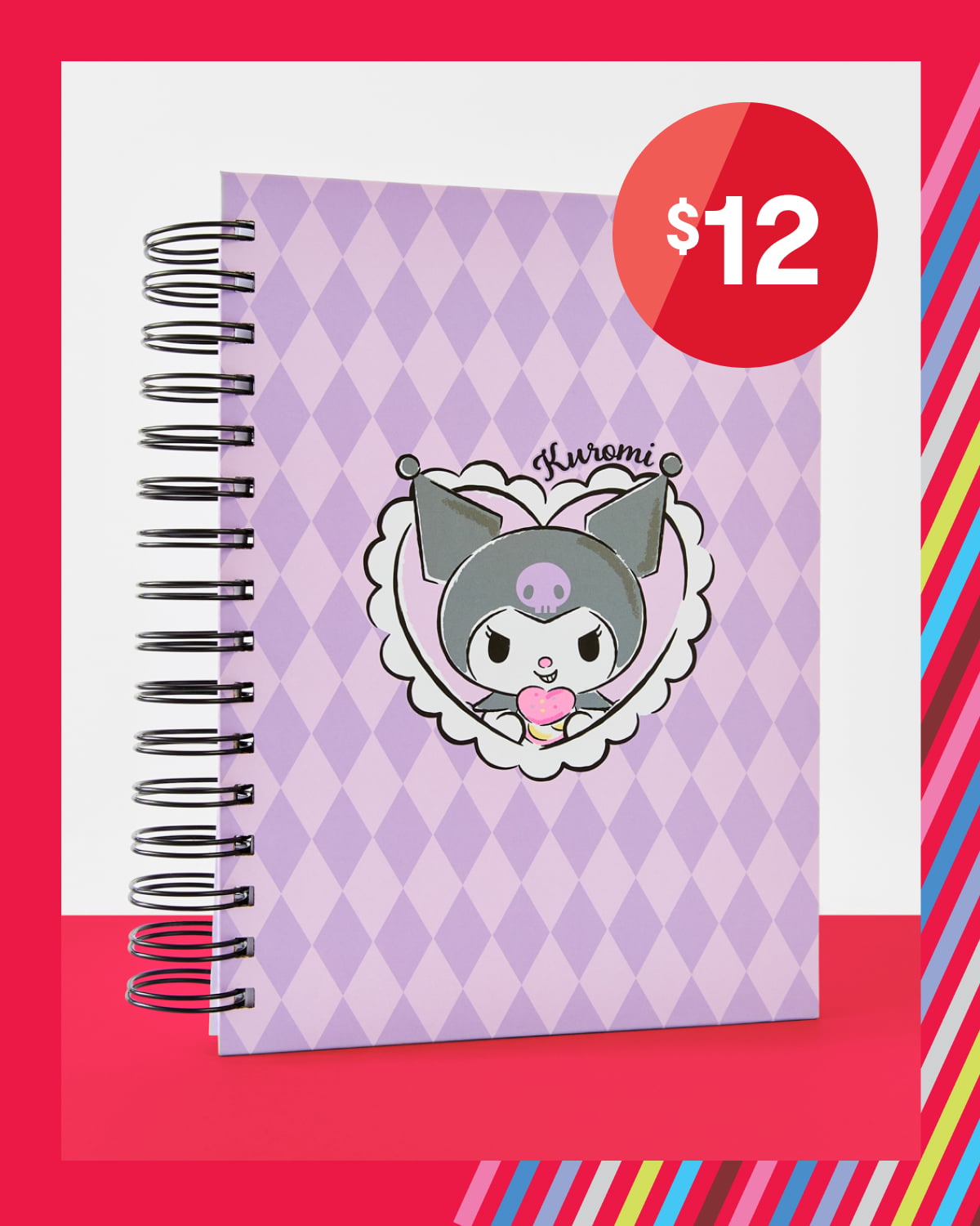 Kuromi spiral journal $12.