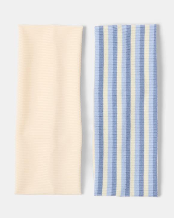 2 Pack Stripe Stretch Headband
