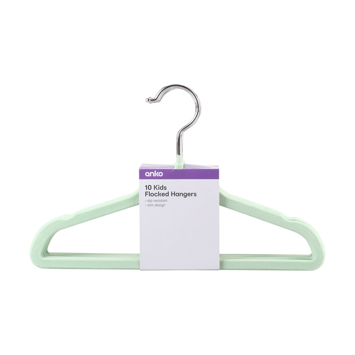 10 Pack Kids' Flocked Hangers