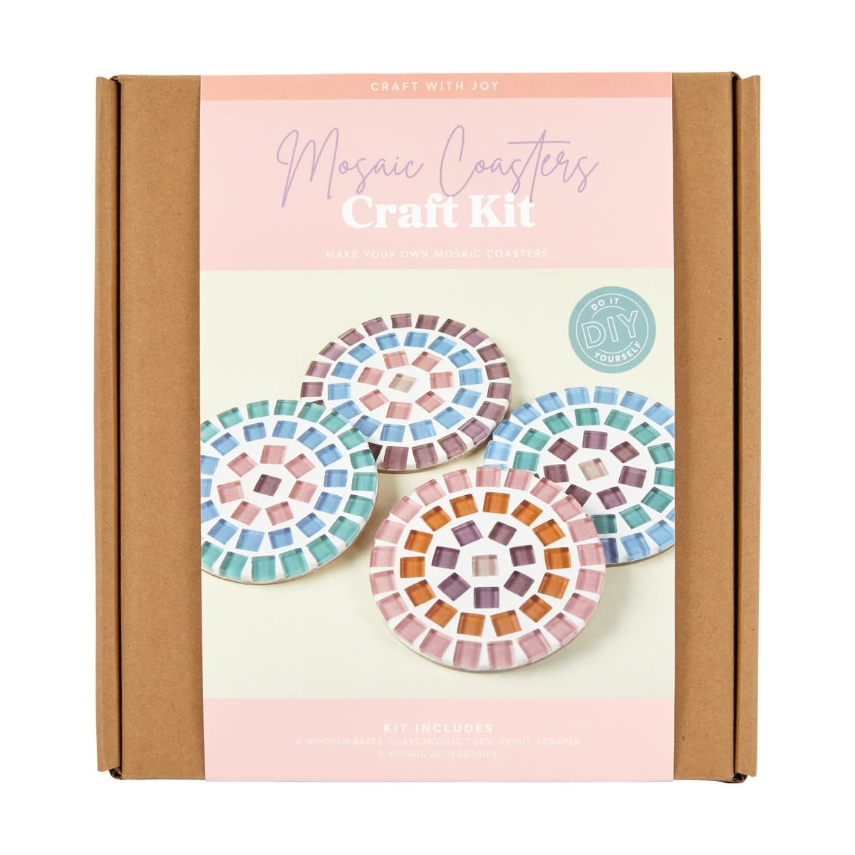 DIY Mosaic Coasters Craft Kit