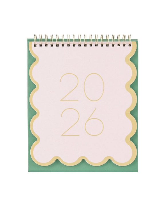 2026 Desk Scallop Calendar