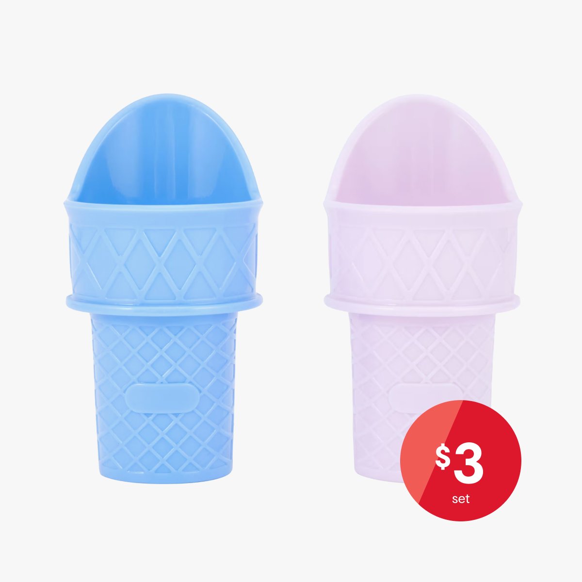 2 Pack Ice Cream Cone and Scoop