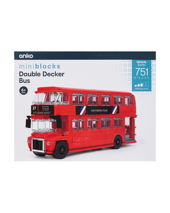 751 Piece Mini Blocks Vehicle Series: Double Decker Bus