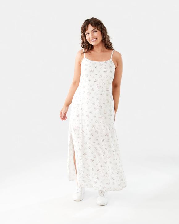 Sleeveless Tie Back Slip Maxi Dress