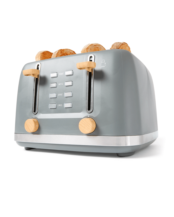 4 Slice Toaster - Grey