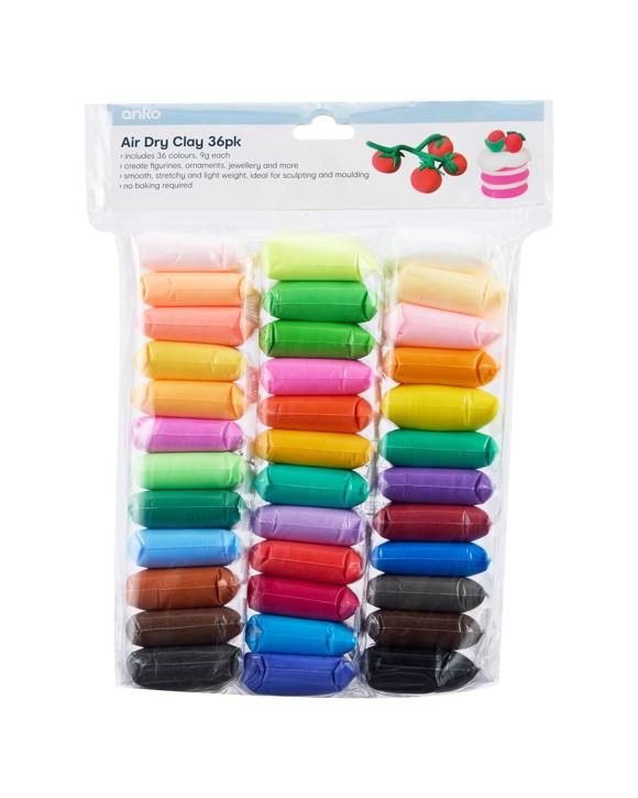 36 Pack Air Dry Clay