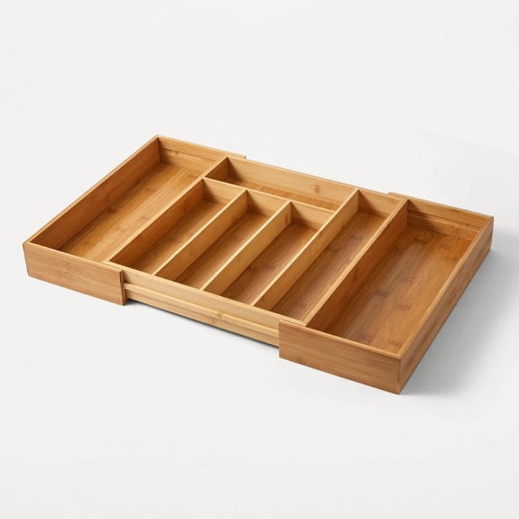 Bamboo expandable tray $19.