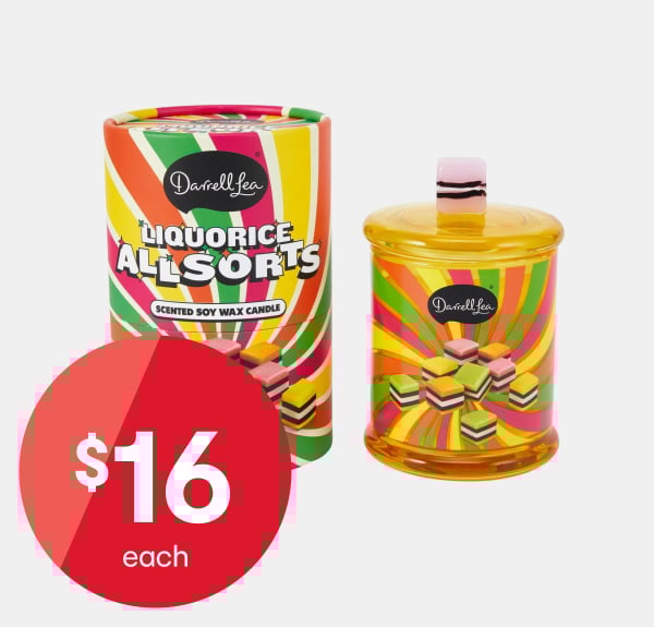 Darrell Lea Liquorice All Sorts Scented Soy Wax Candle